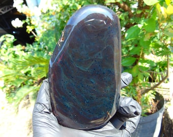 168 gr full polished 11x8x10 cm Indonesia Inclusion Green Amber for Healing ST100