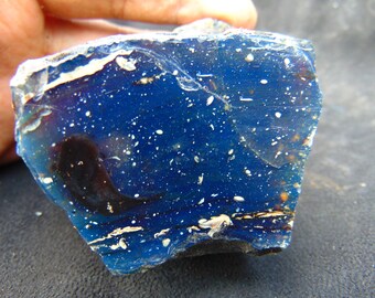 121 gr Rough Raw Indonesia Blue Crystal Amber for Healing No.12