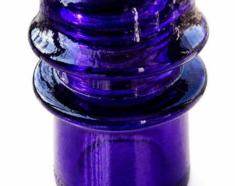 Glass Insulators – Mid-Century Modern Shelf Decor Medium Size Antique Originals Color enhanced Sratch and Dent Special Reproductions