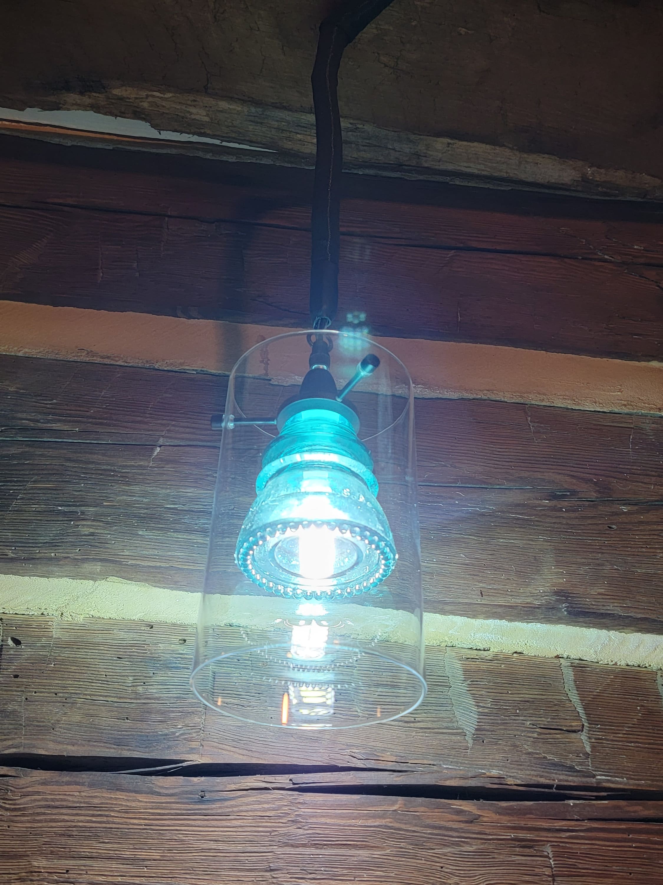 Vintage Hemingray 42 Insulator Pendant Light, Industrial Steam