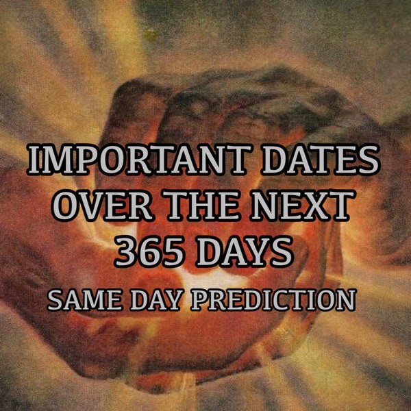 Important Dates Over the Next 365 Days - SAME DAY PREDICTION