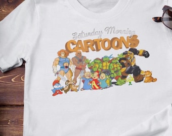 Vintage 80s Saturday Morning Cartoon shirt, 80s cartoon shirt, 80s, 80s cartoon tshirt, 80s nostalgic cartoon shirt, saturday morning