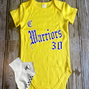 Warriors #30 OG GS Classic baby onsie shower gift decorations