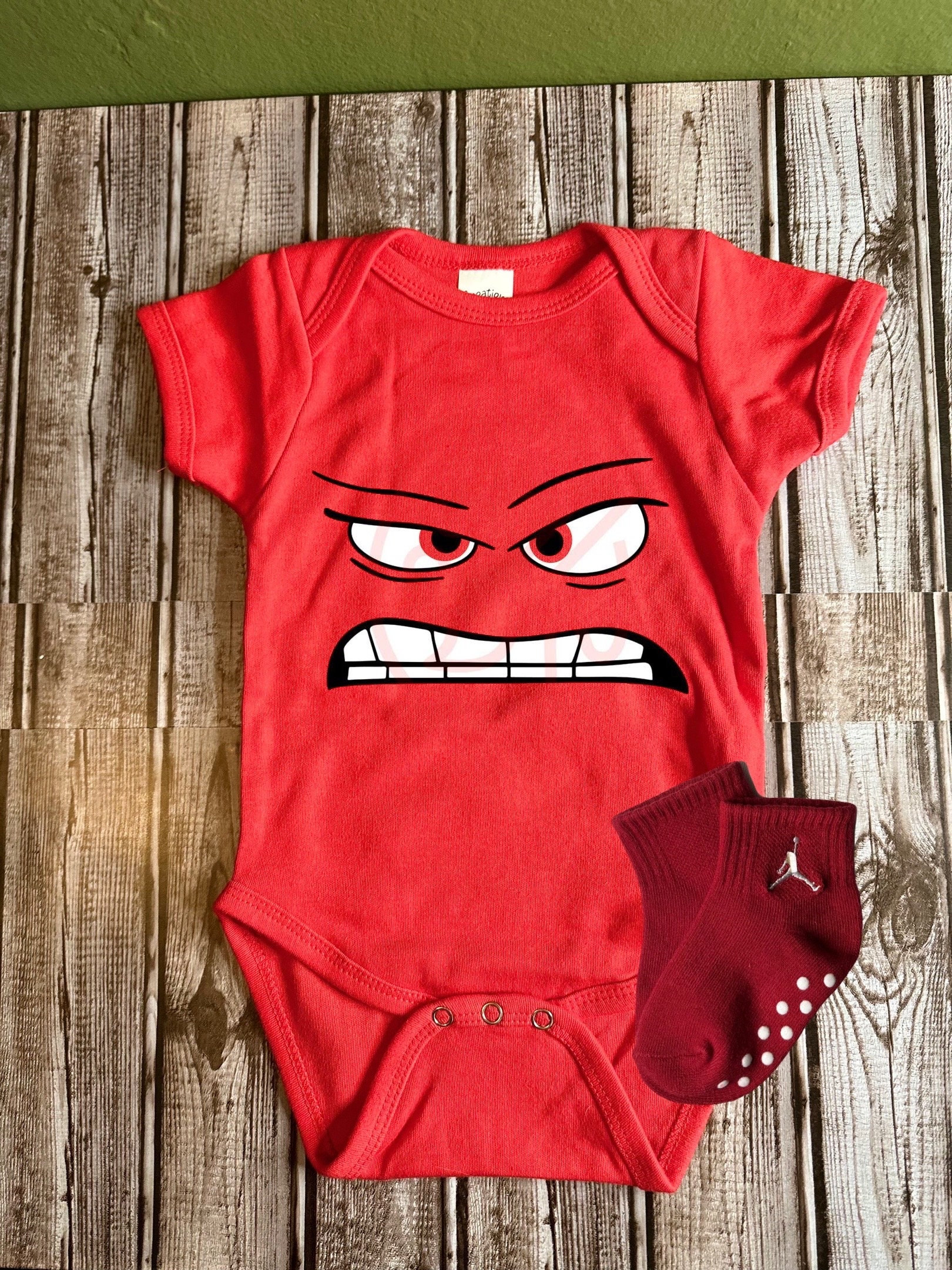 Anger Onesie bodysuit baby shower gift decorations clothing