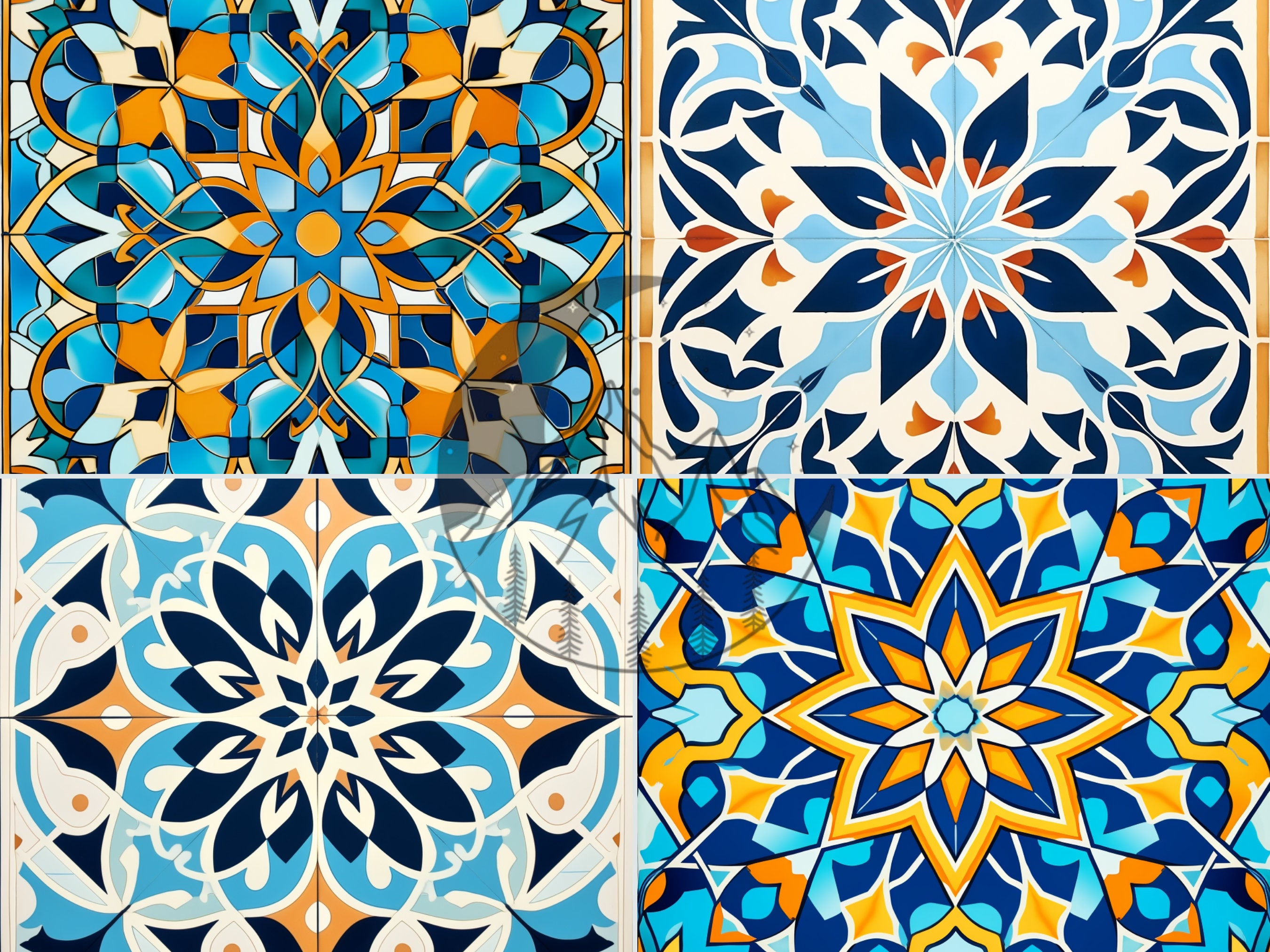 Moroccan Tile Digital Paper Pack Commercial Use Moroccan Pattern ...