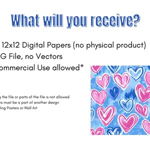 Hearts Digital Paper - Seamless Valentine Patterns - Scrapbooking Paper ...