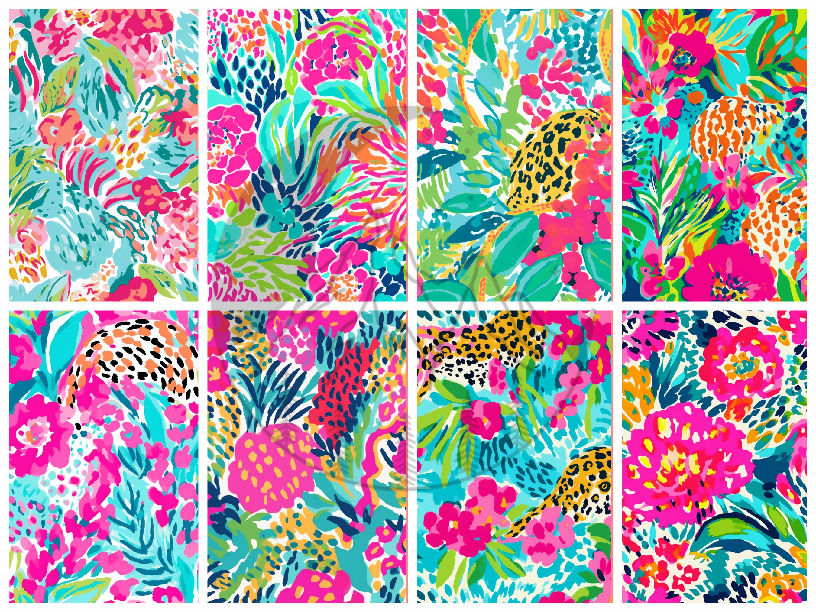 Pink Leopard Pattern Preppy Preppy Leopard Print Pattern Digital Paper | Leopard Background ...
