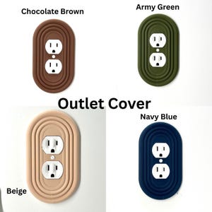 Moderne ovale lichtschakelaarafdekking uit het midden van de eeuw - verkrijgbaar in meerdere configuraties | Stijlvolle en functionele wandplaat Outlet Cover