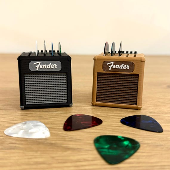 Mini Guitar Amp Pick Holder Marshall Gibson Orange Fender