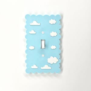 Dreamy Cloud Light Switch Cover - Soft Pastel Wall Plate for Kids’ Room & Aesthetic Home Decor | Easy Install