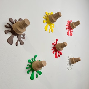 Geschmolzenes Eis Wandkunst | Einzigartiges Spaß-Dekor für Haus, Kinderzimmer und Büro | Anpassbare Farben und einfache Installation