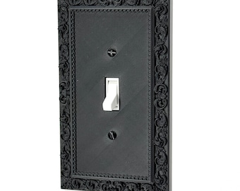 Victorian Light Switch Cover Plate Set – Elegant Black Toggle, Rocker & Outlet Design – Decorative Vintage Wall Plate - Wall Plate Cover #5