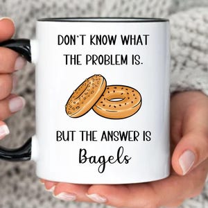Personalized bagel Mug - Cute bagel Gift - Funny bagel Gifts - bagel Lover Gift - bagel Gift Idea - bagel Birthday Gift - breakfast mug