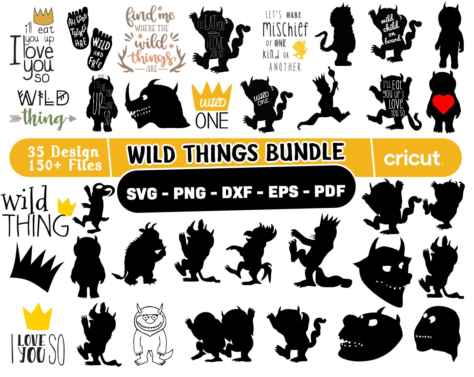 Where The Wild Things Are Silhouette