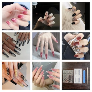 3 Sets Press on Nail Mystery Blind Box|Collect & Win 100 Dollar Gift Card | Random Selection- 24 Pcs Per Set |8 Regular and 3 Hidden Styles|