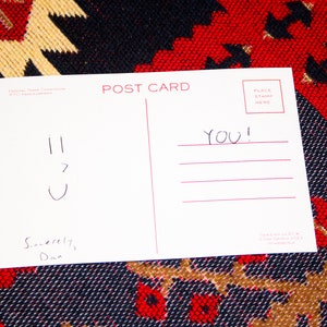 Ich schicke dir eine Postkarte mit einer netten Nachricht!