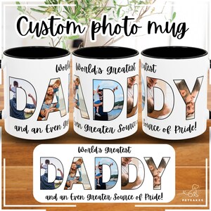 Custom photo Father's Day Mug, World's Greatest Dad Gift, Dad and Kids, Gift for husband, Gift for dad, Father's Day gift, Dad Birthday Gift