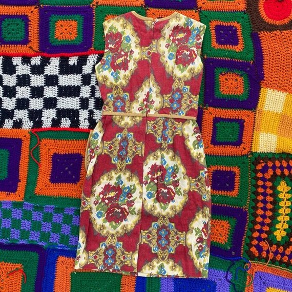 Vintage 1940s Tapestry Dress, Mini Dress, A-Line … - image 5