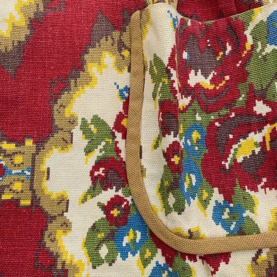 Vintage 1940s Tapestry Dress, Mini Dress, A-Line … - image 4