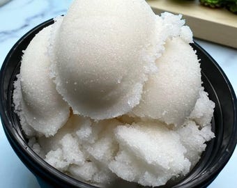 Suikerscrub / 12oz natuurlijke suikerscrub / exfoliërende scrub / bodyscrub / suikergezichtsscrub / handgemaakte suikerscrub / meerdere geuren/natuurlijk