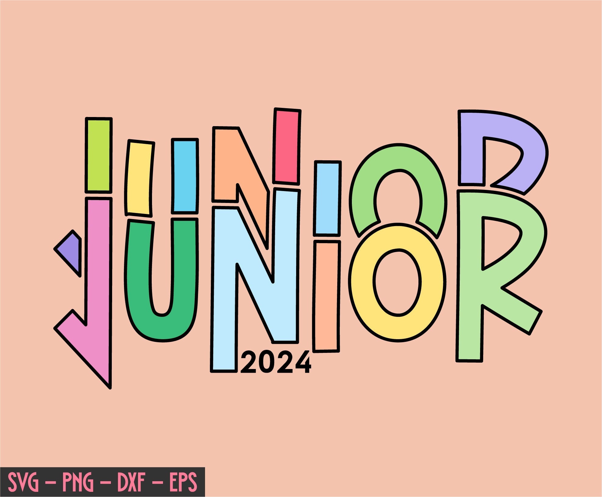 Junior 2024 Svg Class of 2024 SVG Graduation 2024 SVG High Etsy