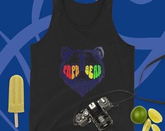 Pride Papa Bear Unisex Tank Top