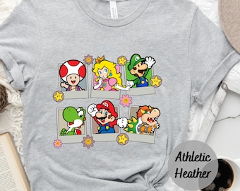 Nintendo Super Mario T-shirt Princess Peach Shirt Vintage Super Mario And Luigi Tee Mario Kid Shirt Nintendo Shirt Disneyland Vacation Trip