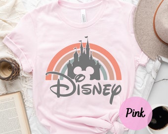 Disney Rainbow Castle Shirt, Disney Vintage ,Disney Family Shirt, Disney Castle Shirt, Disney Retro Shirt,Disneyworld Shirt,Disneyland Shirt