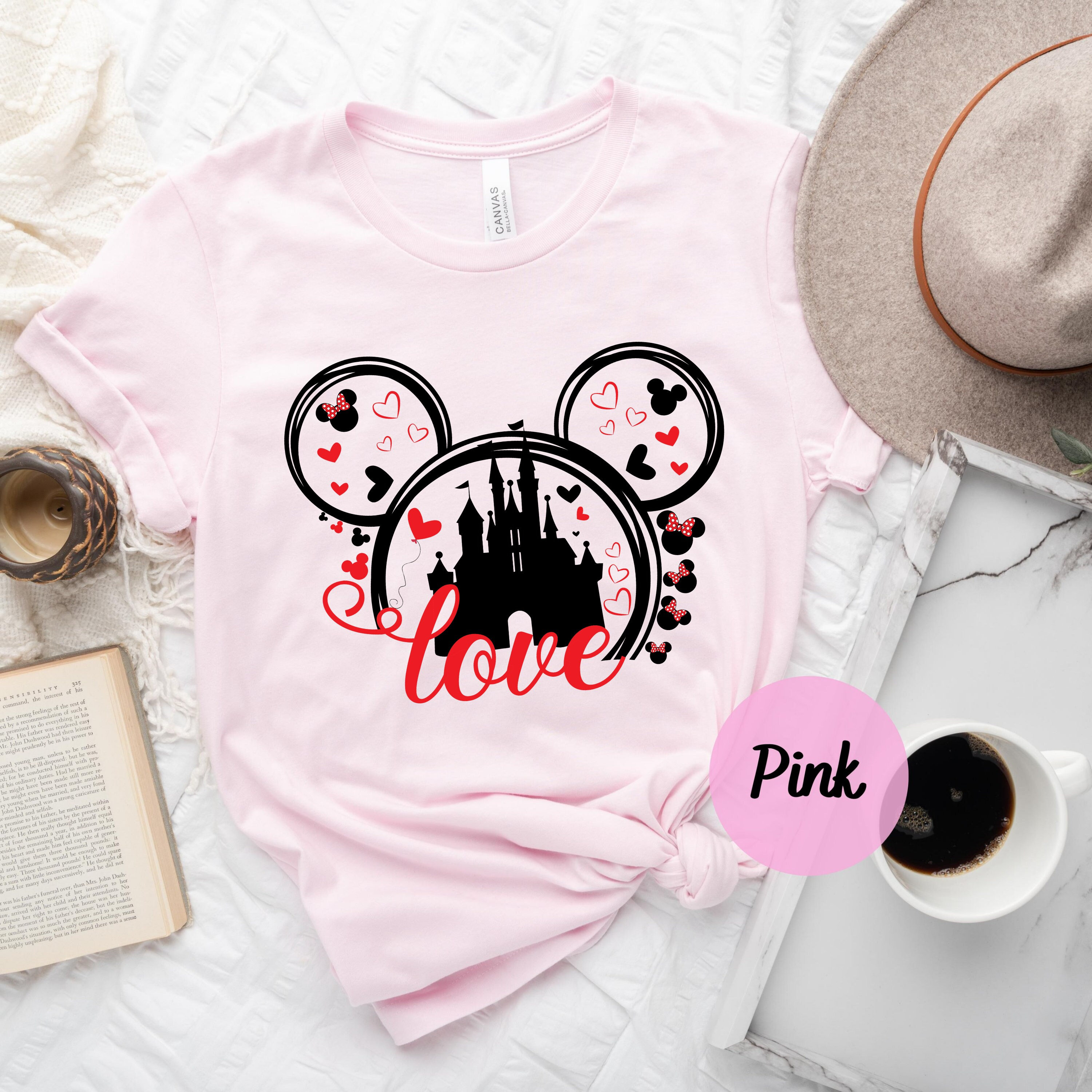 Mickey Love T-shirt,love Shirt,heart Shirt,disney T-shirt,love