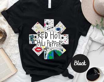 Red Hot Chili Peppers T-Shirt , Red Hot Chili Peppers Tour Shirt , RHCP Graphic Unisex T-Shirt