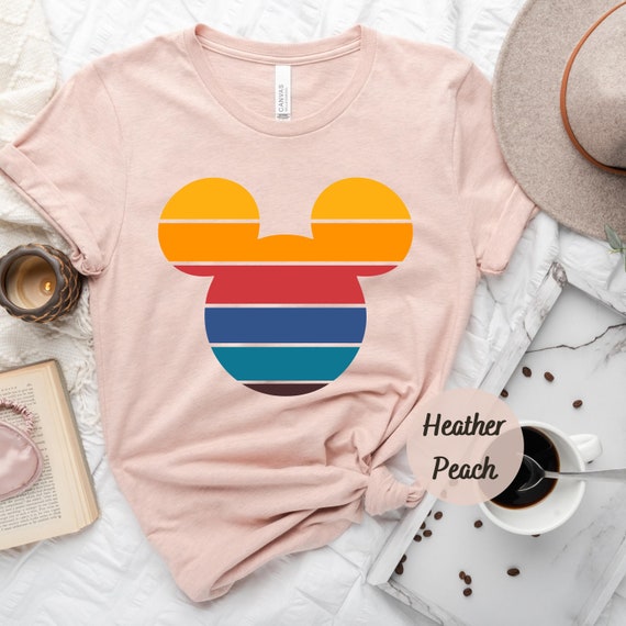 Retro Sunset Mickey Shirt, Colorful Mickey T-Shirt, Magic Kingdom Shirt, Matching Family Travel Shirt, Disneyland, Disneyworld, Minnie Mouse
