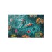 Koi Pond Goldfish Beautiful Zen Outdoor Rug Blissful Asian Spa Theme ...