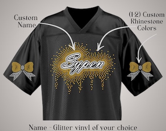 Personalized Glitter and Rhinestone Jersey, Coach, Cheer Coach, Cheerleader!