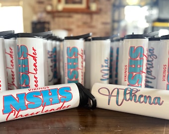 Custom 20oz Tumbler, Personalized Logo Drinkware, Team Spirit Hydration Bottle