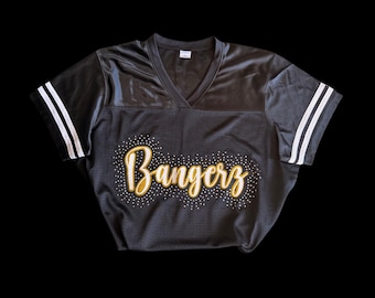 Personalized Glitter and Rhinestone Jersey, Dance Mom Era with Team Name