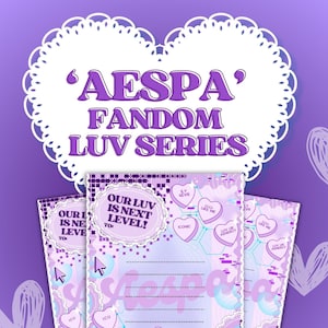 K-Pop Valentines - Fandom Luv Serie | Digital Download Valentinskarten | Aespa Ver.