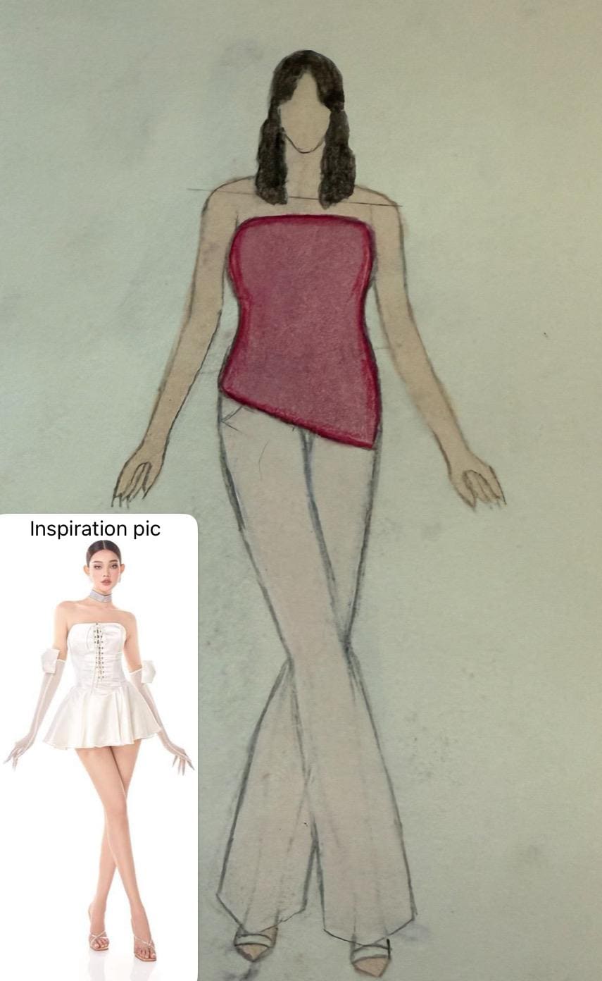 Chic Classy Woman Pose Fashion Croquis Template: Woman Figure (digital ...