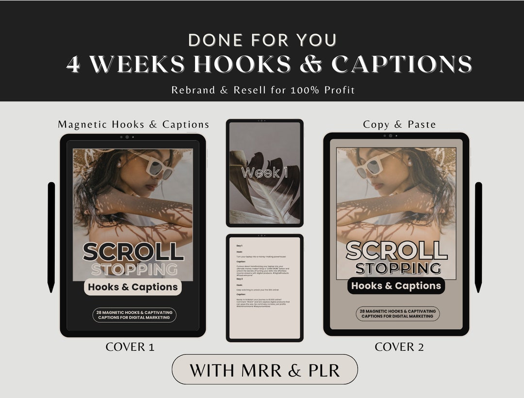 Done for You Hooks and Captions, Grow Instagram, Reels, Ctas, Social ...