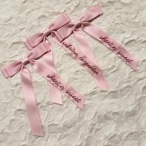 Custom Hand-Embroidered Hair Bow