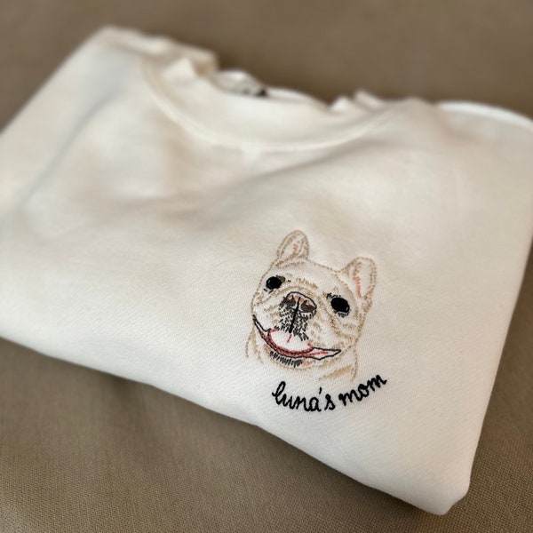 Custom Hand-Embroidered Pet Sweatshirt | Personalized Gift