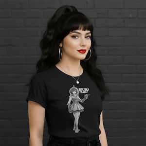 Camiseta Astro Girl: estilo cómic de los años 50 - Bella + Canvas