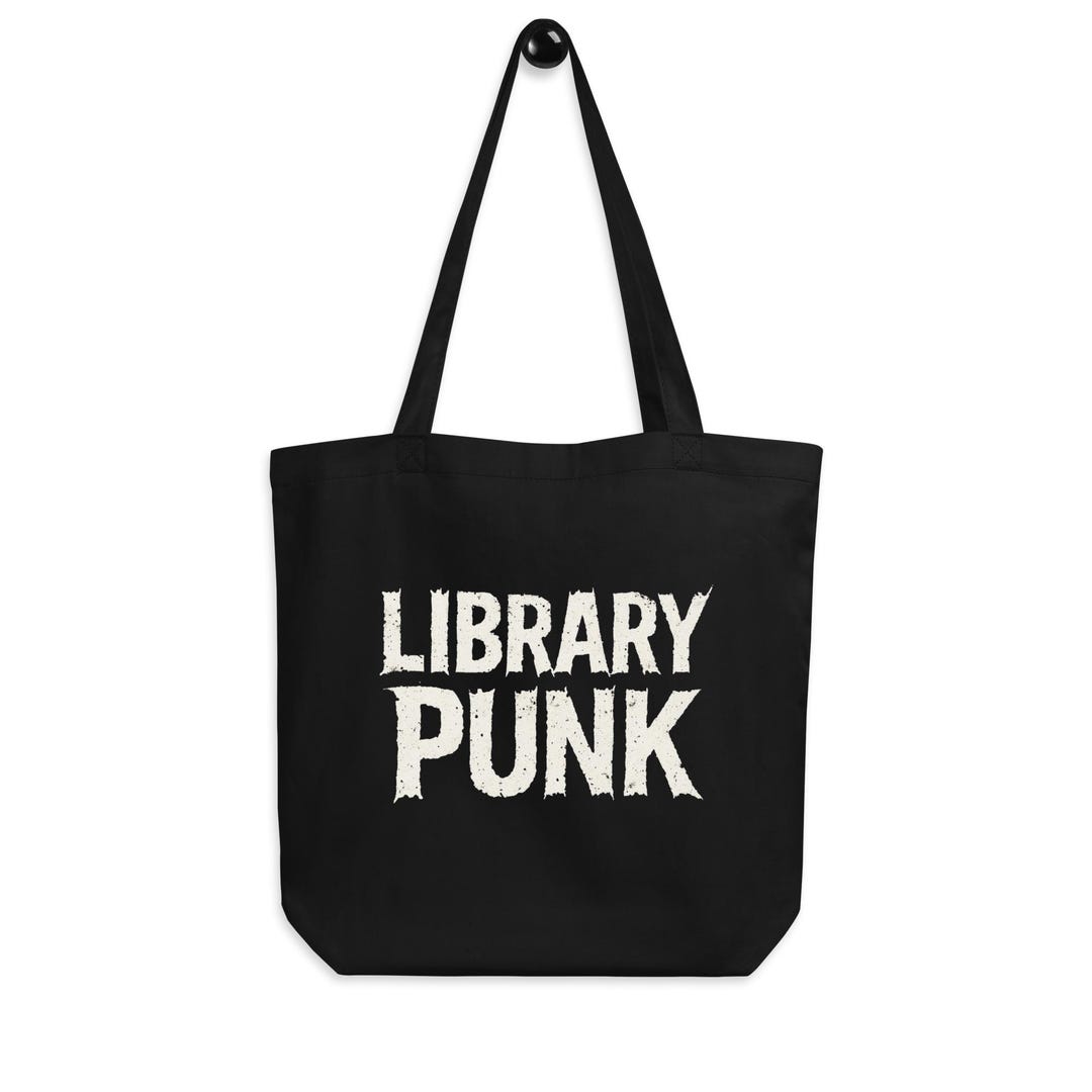 Book Bags Rapper Library Punk Tote Bag | Organic Cotton Book Lover Bag - Etsy