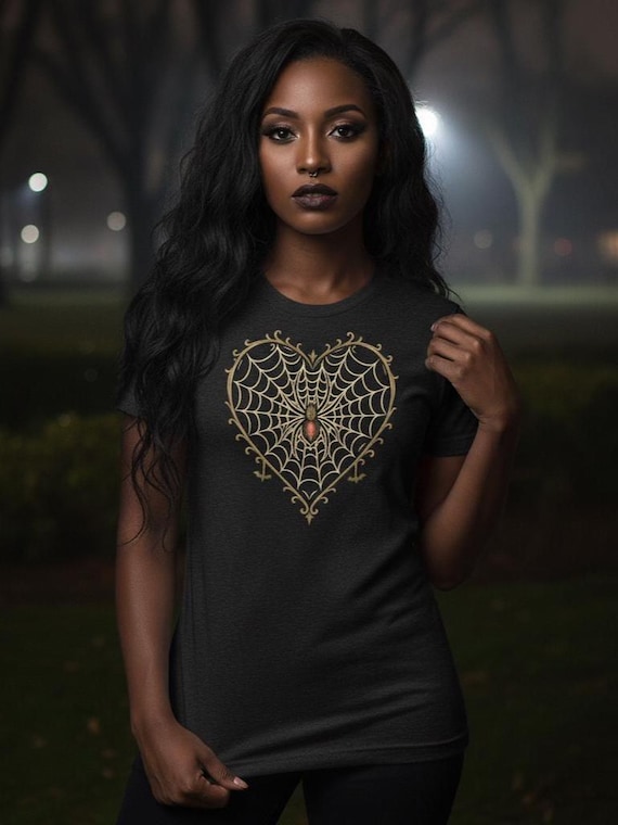 Wicked Web of Love | Spooky Season Halloween T-shirt.