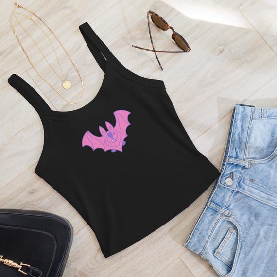 Pastel Goth Bat | Women’s Micro-Rib Tank Top
