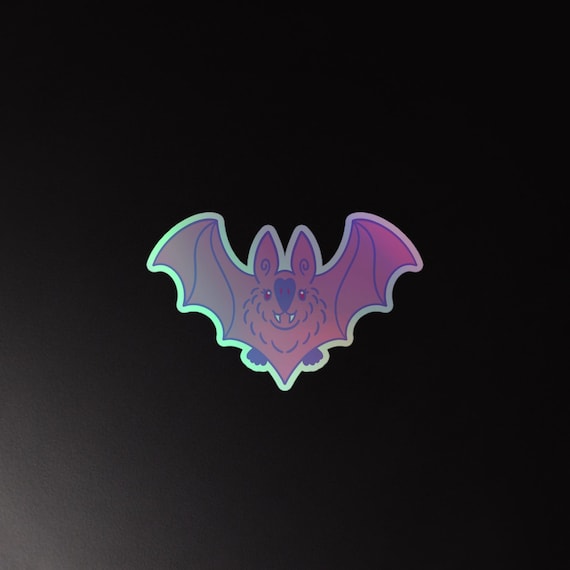 Pink Bat | Holographic Sticker