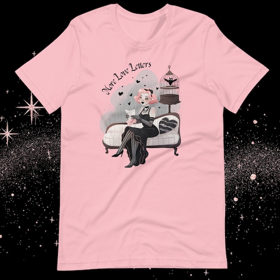 Whimsigoth 'More Love Letters' Tee: Pastel Goth Vampire T-Shirt