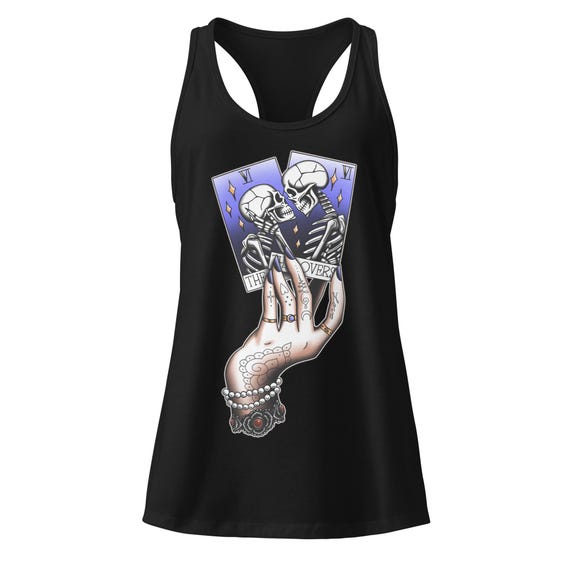 The Lovers--Tattoo Tarot Card Tank | Women’s Fitted Racerback Tank Top | Next Level 1533