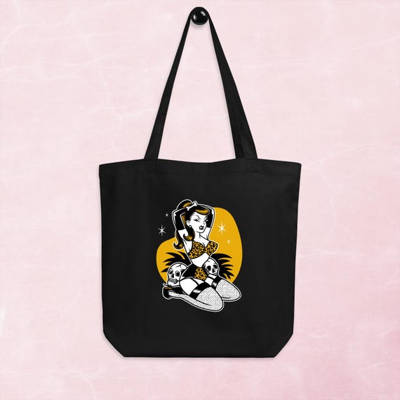Prehistoric Pinup | Eco Tote Bag | Econscious EC8000