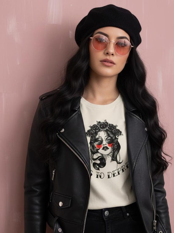Dress to Depress, T-Shirt; a Dark Humor Illustration