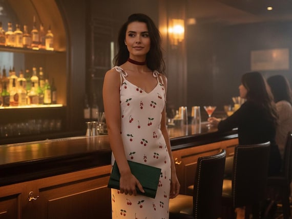 Ma Chérie | Tie-strap Midi Dress | Limited Edition